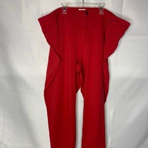 cato size 28 red skinny pants women's plus size